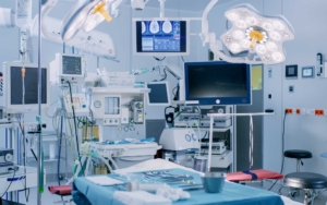 Interior view of a surgery room at hospital