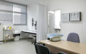 Interior view of a medical office space